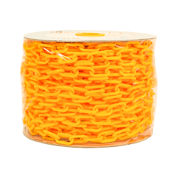 Un recipiente cilíndrico transparente lleno de macarrones con queso de color naranja brillante, bien empaquetados. el recipiente tiene una tapa amarilla en la parte superior y la pasta es visible desde todos los lados.