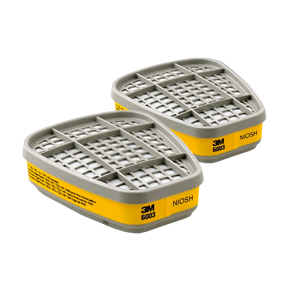 Cartucho 3M 6003 para vapores orgánicos y gases ácidos para respirador