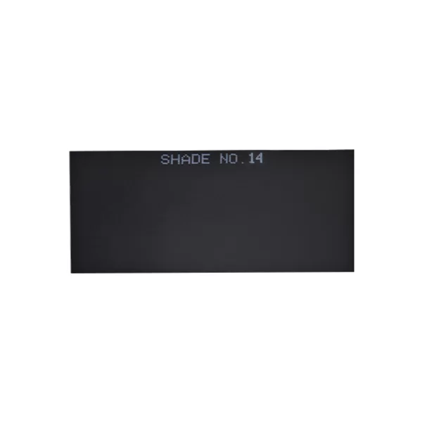 Una etiqueta rectangular negra con texto blanco que dice "tono n.º 14" centrado en la etiqueta. el fondo es sencillo, lo que mejora la visibilidad y se centra en el texto de la etiqueta.