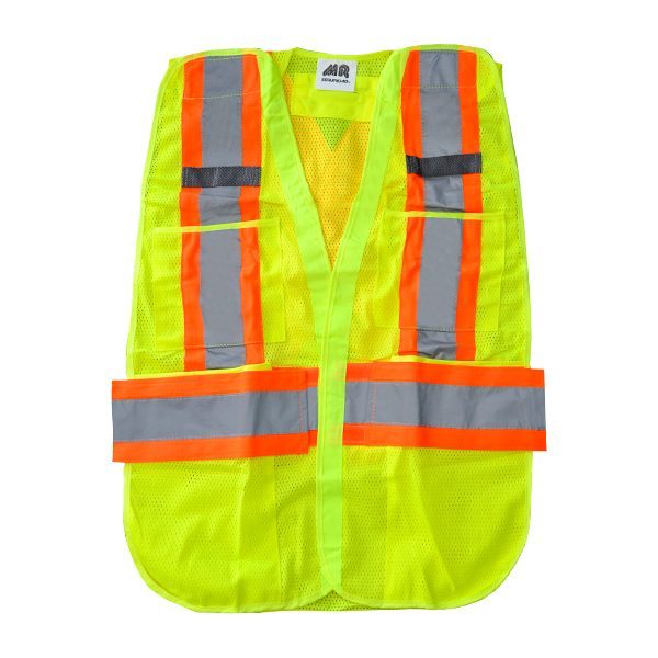 Chaleco Súper Visibilidad Ajustable Amarillo | MRS SR1034 AM Unitalla