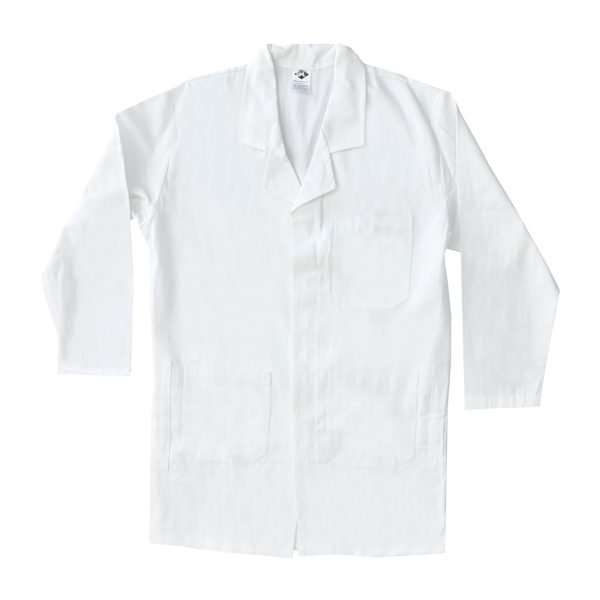 Bata 100% Algodón IPF Blanco BAGABLSH