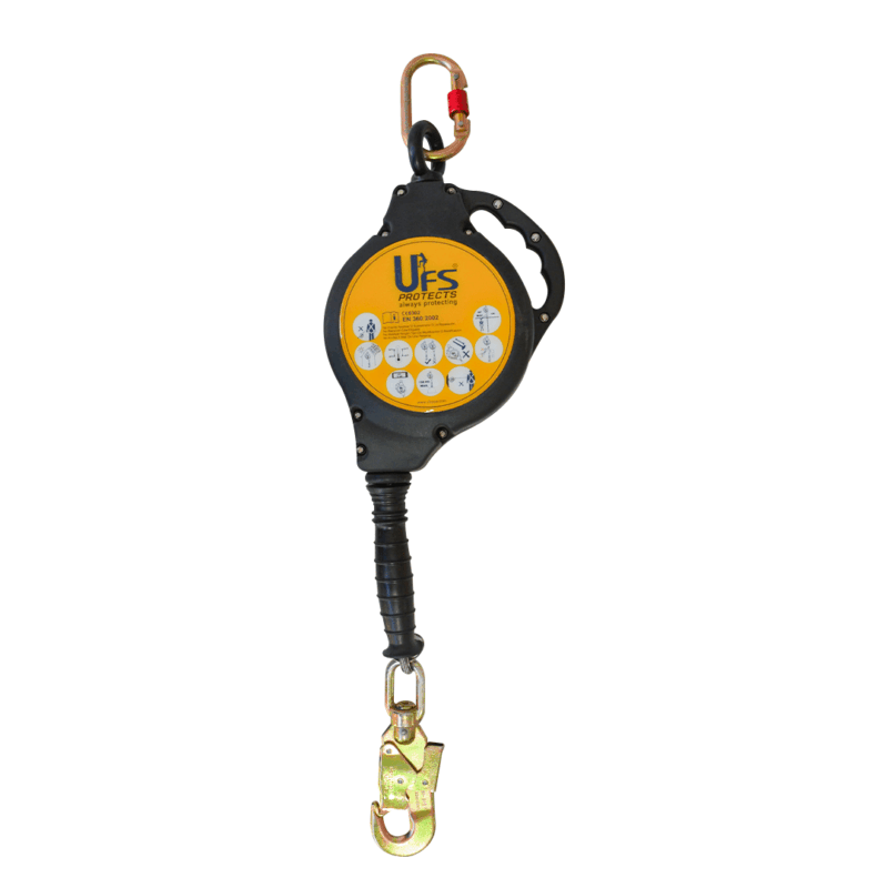 Autorretráctil con Amortiguador y Cable de Acero UFS USP-16000(06) 6 m (20 ft)