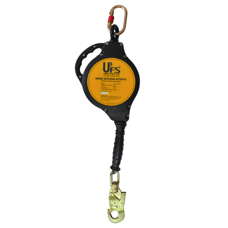 Autorretráctil con Amortiguador y Cable de Acero UFS USP-16000(10) 10 m