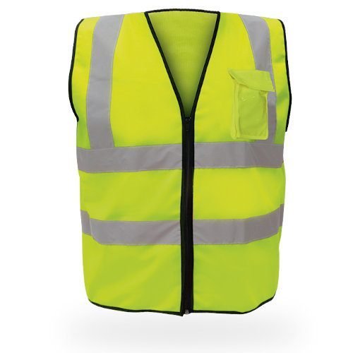 chaleco reflejante amarillo de seguridad industrial sr1060