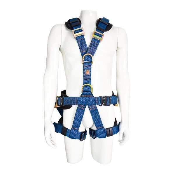 Arnes para Cuerpo Completo con 5 Anillos D y Cinturón Acojinado UFS Azul USP-160
