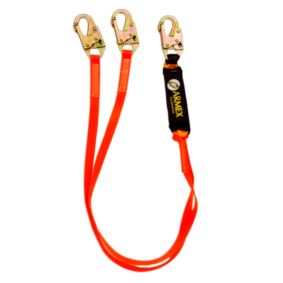 Linea de vida de banda con amortiguador gancho chico